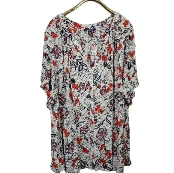 Roamans Plus Size Crinkle Tunic Blouse Top. Brand new size 36W - Picture 2 of 8